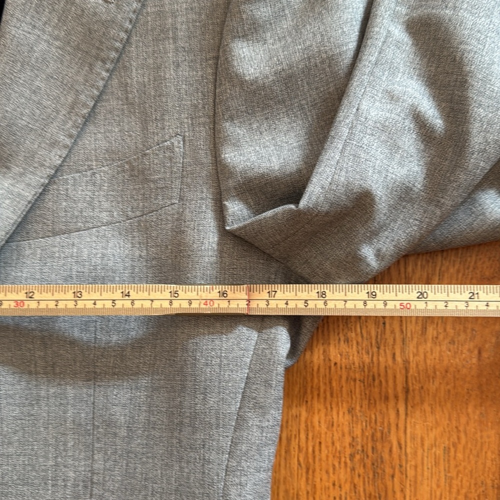 $499 Suitsupply Lazio 100% Wool VBC light Gray Suit jacket Blazer 36S *As-is* - Picture 15 of 17